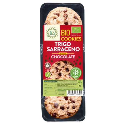 Galletas Cookies Trigo Sarraceno y Choco Bio