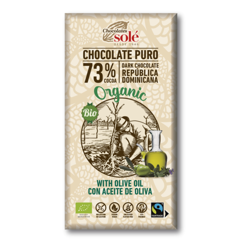 CHOCOLATE NEGRO 73% CON OLIVA ECO