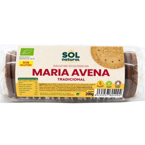 Galleta María Avena Sin Gluten Eco 200gr