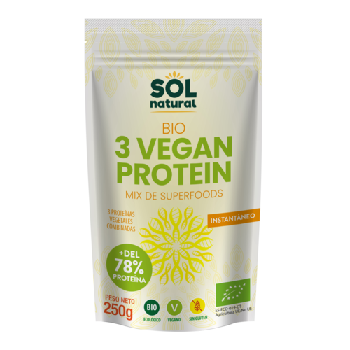 3 Vegan Protein Bio 250gr.