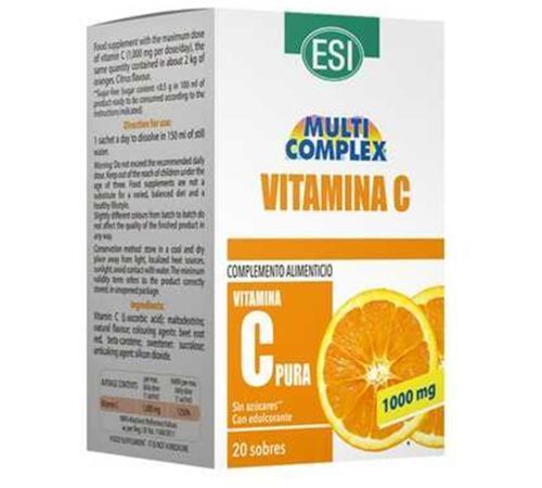 Vitamina C 1.000Mg Polvo 20 sobres